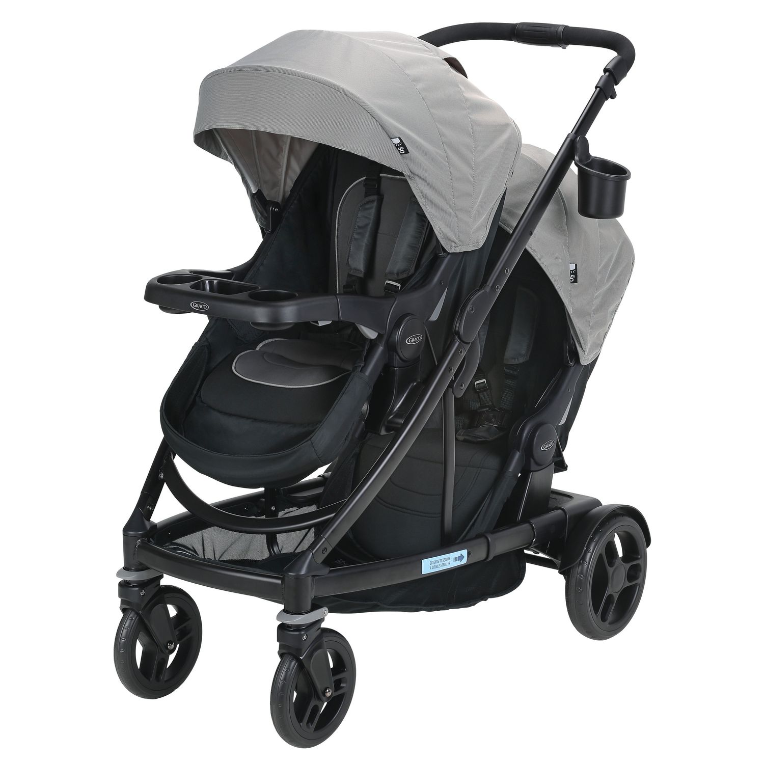 graco grow with me double stroller