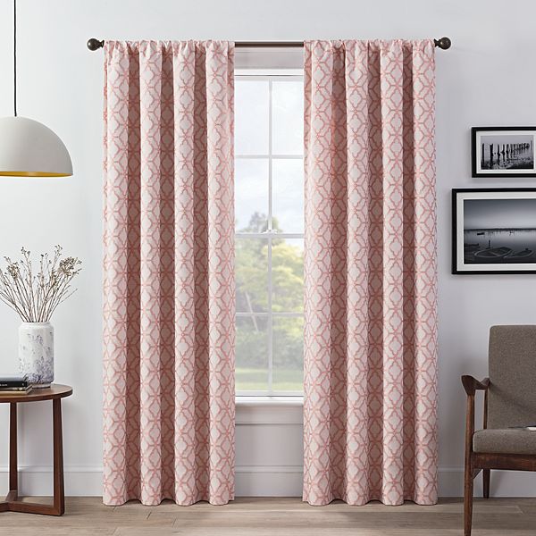 eclipse Lollie Blackout 2Pack Window Curtains Coral (52X108) BrickSeek