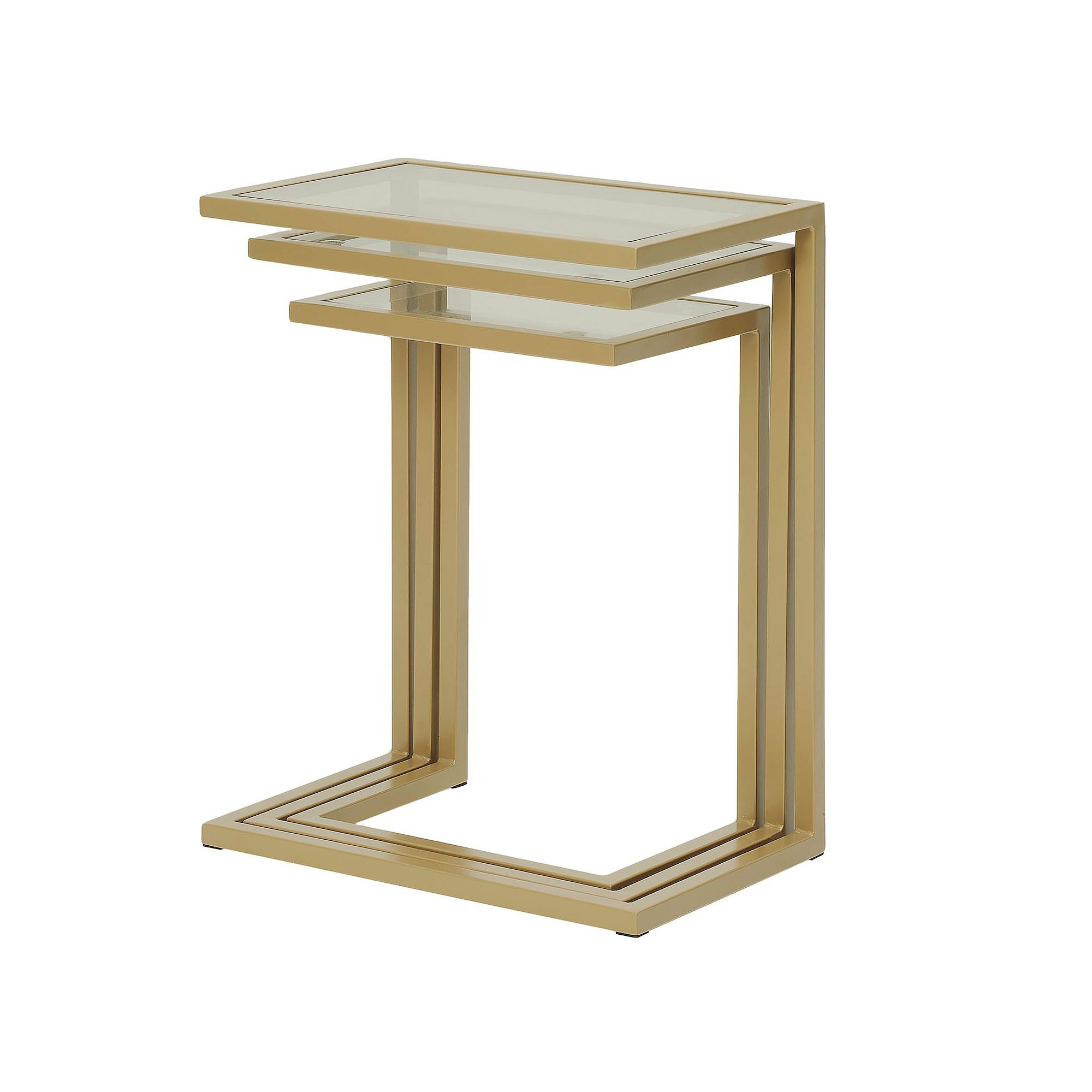 Carolina Living Addison Nesting End Table 3-piece Set, Gold