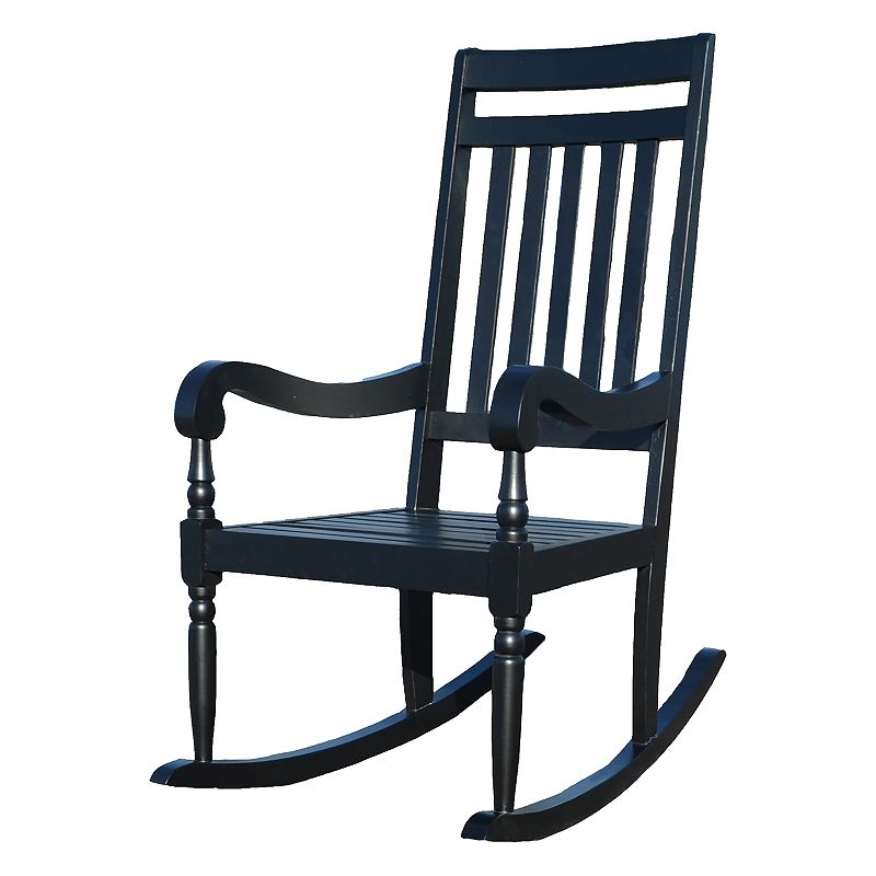 Carolina Outdoors Belmont Slatted Rocking Chair, Multicolor