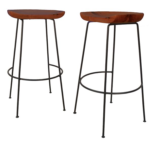 Carolina Forge Diya Bar Stool 2 Piece Set