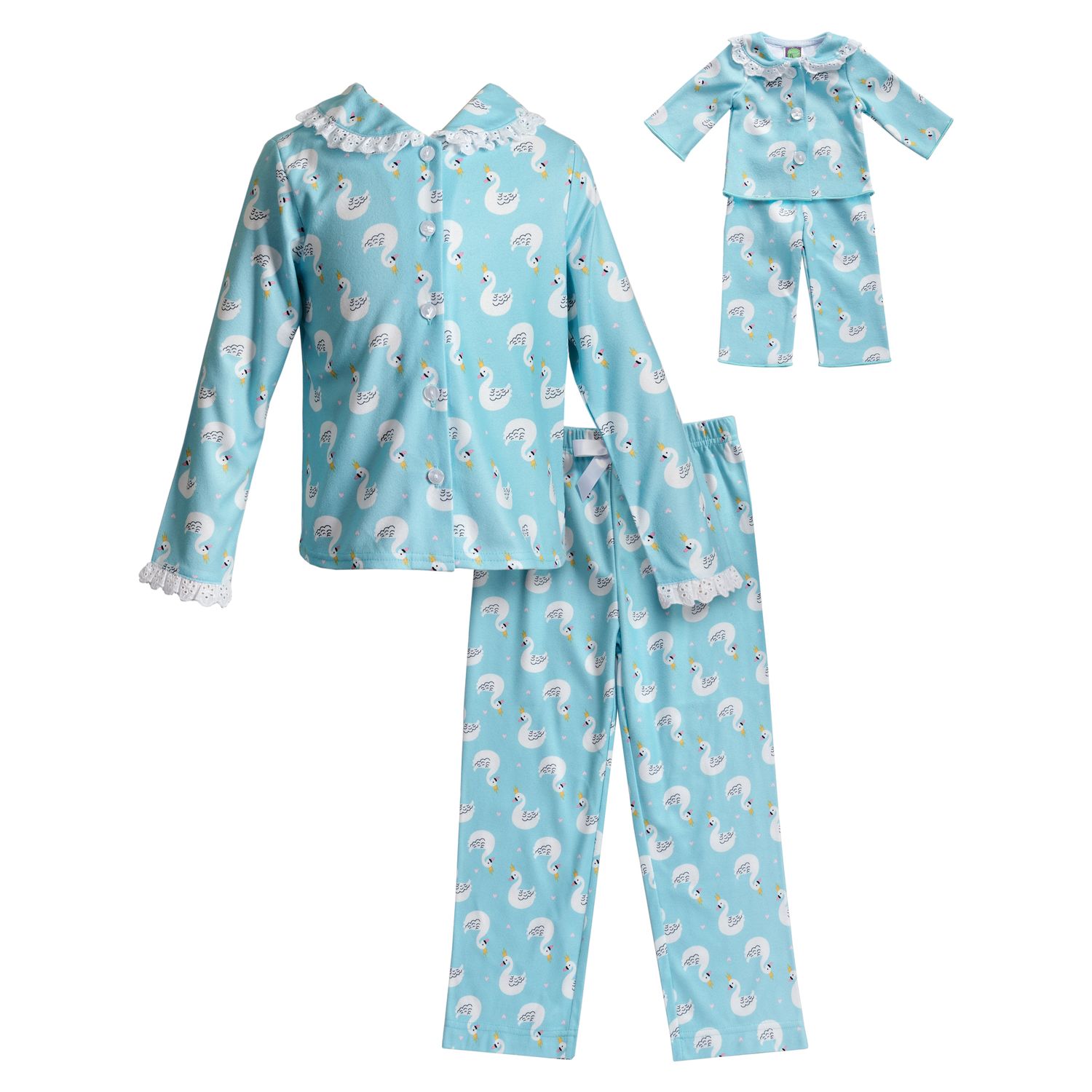 kohls girl and doll pajamas