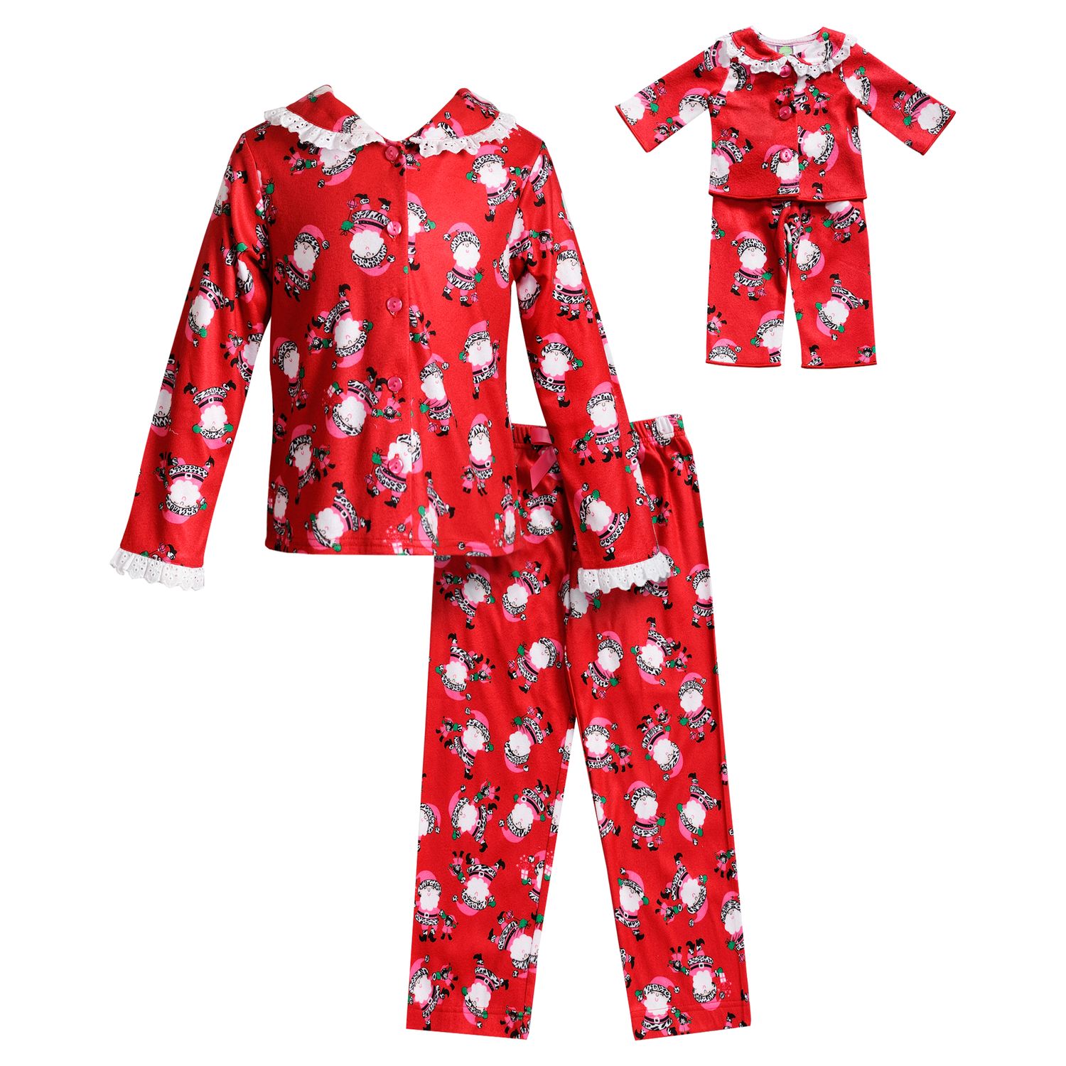 kohls girl and doll pajamas