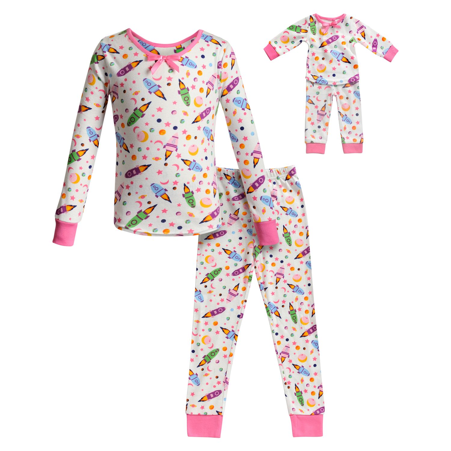 matching girl and doll pajamas