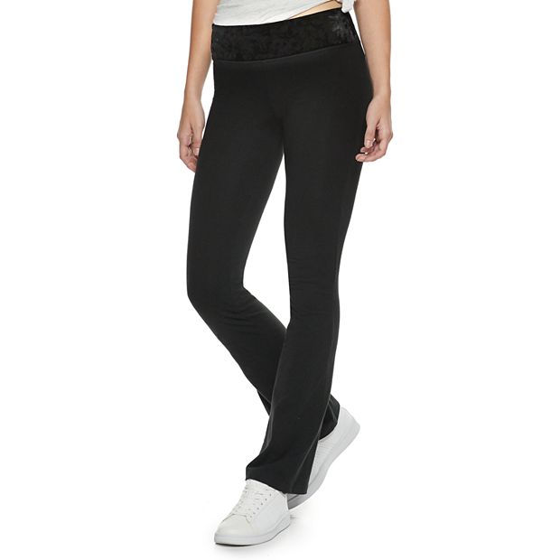 Mid-Rise Yoga Boot-Cut Pants for Women