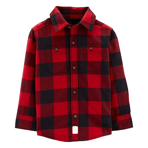 Toddler Boy Carter's Plaid Flannel Button Down Shirt