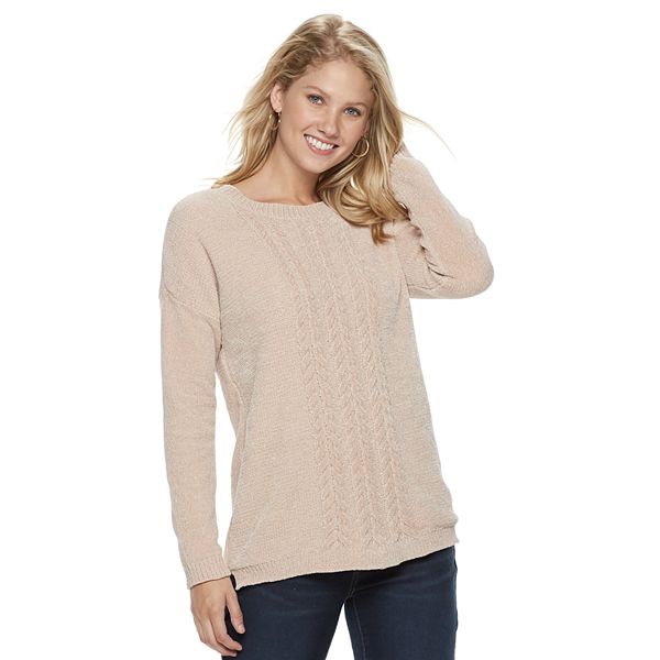 Chenille shop sweater kohls