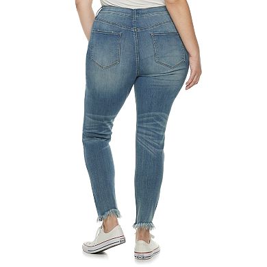 Juniors' Plus Size Mudd® High Rise Ankle Jeggings
