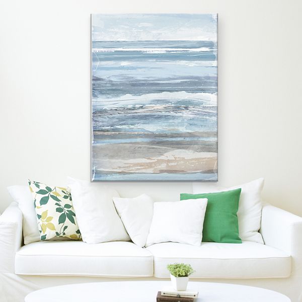 Watercolor Coastal 40 X 30 Canvas Wall Art