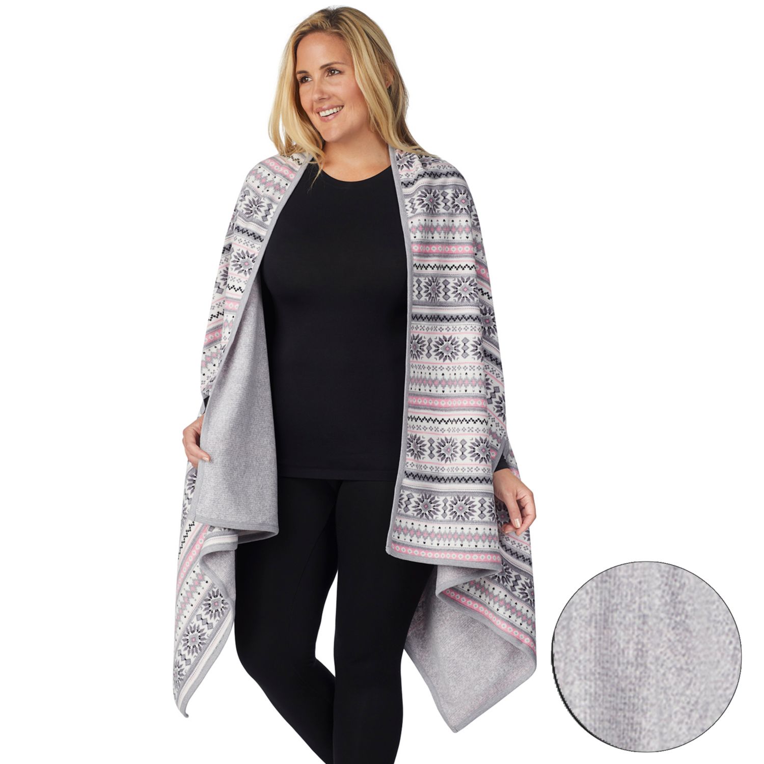 plus size cuddl duds blanket wrap