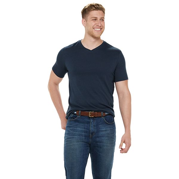 Big & Tall Sonoma Goods For Life® Supersoft Solid V-Neck Tee