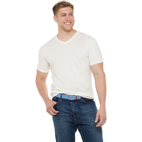 Big & Tall Sonoma Goods For Life® Supersoft Solid V-Neck Tee