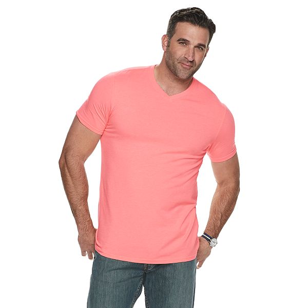 Big & Tall Sonoma Goods For Life® Supersoft Solid Slim-Fit V-Neck Tee