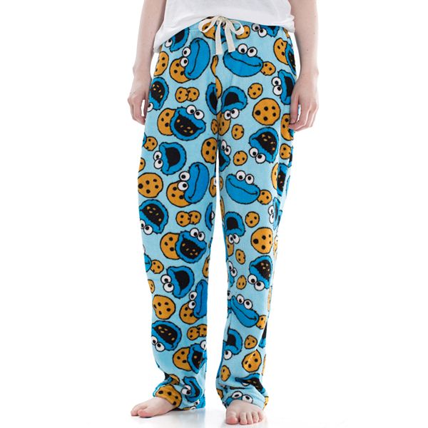 Sesame Street Juniors Cookie Monster Plush Pajama Pants | dxg ...