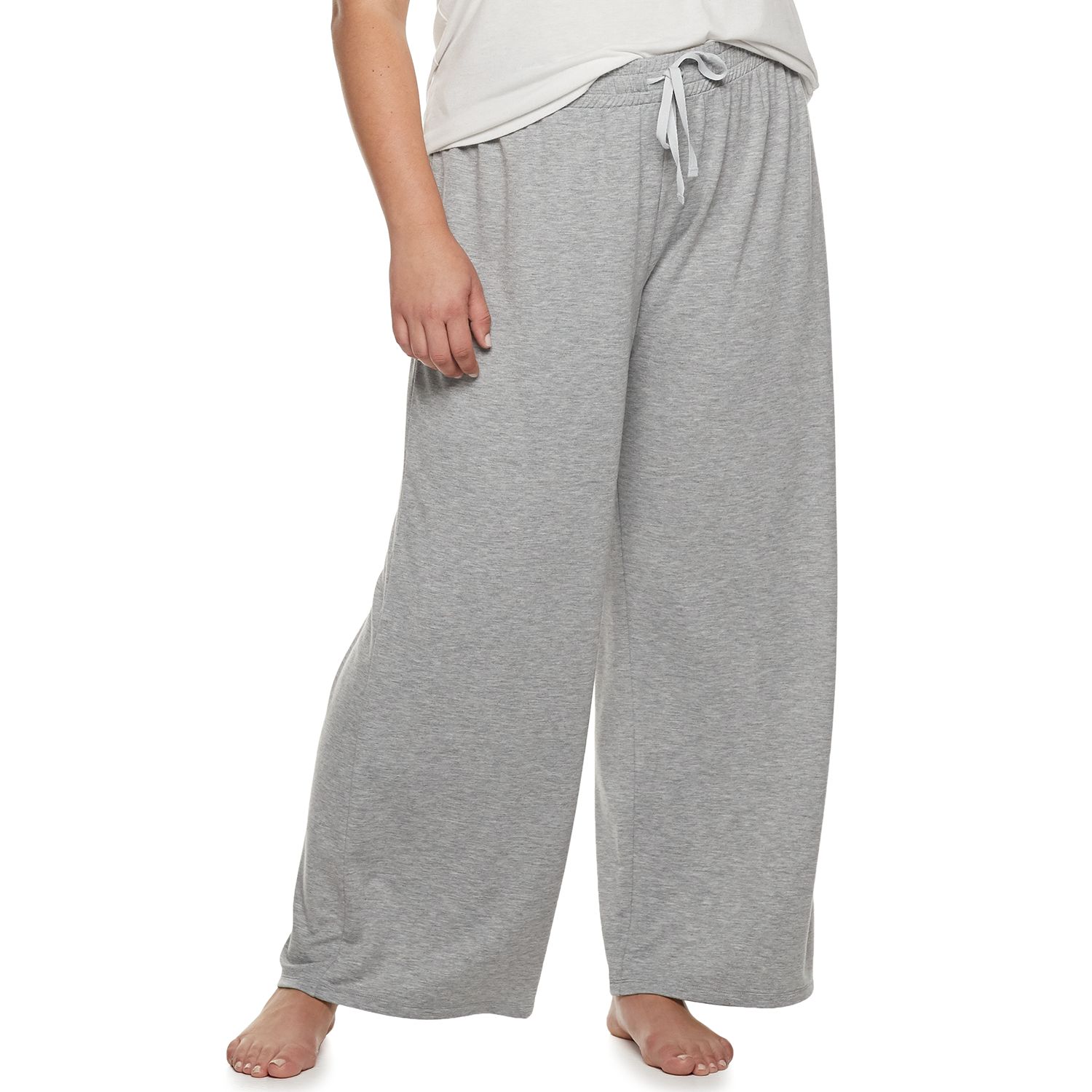 plus size wide leg lounge pants