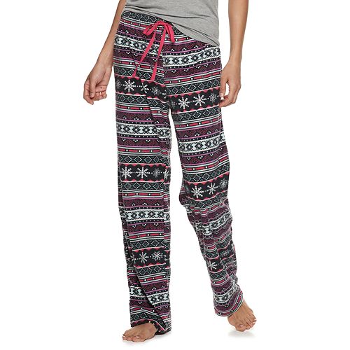 Women's SONOMA Goods for Life® Printed Fleece Pajama Pants