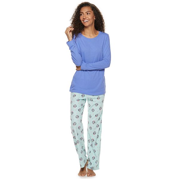 Women's Sonoma Goods For Life® Sleep Tee & Printed Fleece Pants Pajama Set
