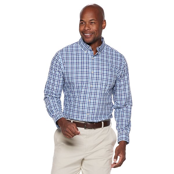 Men's Croft & Barrow® ClassicFit Patterned NoIron ButtonDown Shirt