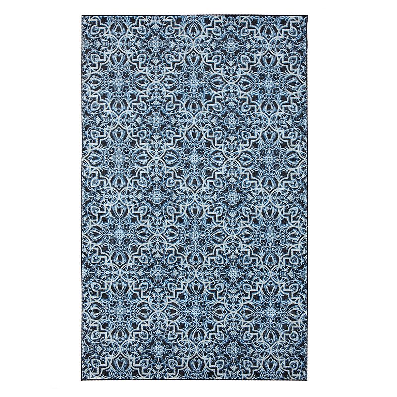 Mohawk Home Prismatic Amstel Contemporary Rug, Blue, 2X10 Ft