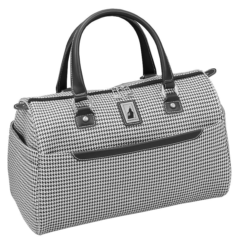 London Fog Cambridge II 16-Inch Classic Satchel, Black, BORDNG BAG