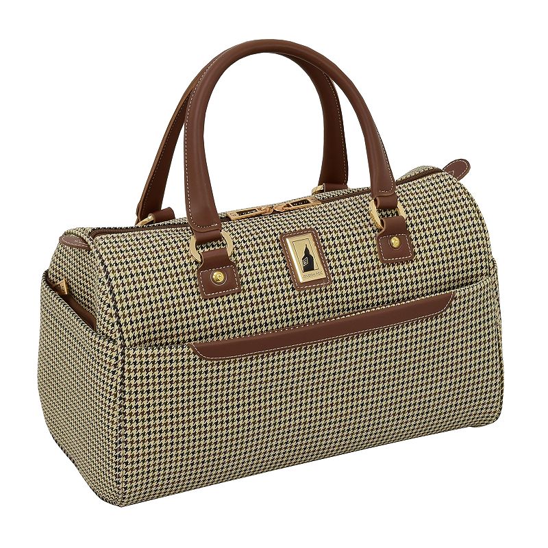 London Fog Cambridge II 16-Inch Classic Satchel, Med Beige, BORDNG BAG
