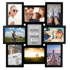 9 Pack 8x8 Picture Gallery Wall Frame Set Collage Tabletop Plastic