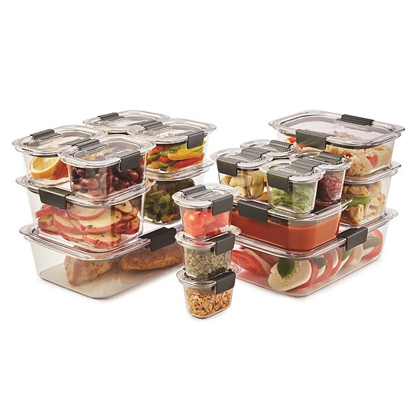 Rubbermaid Brilliance 20piece Plastic Food Storage Set Costco