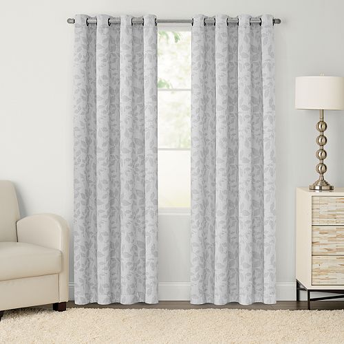 SONOMA Goods for Life™ 2-pack Jacquard Woven Leaf Blackout Window Curtain