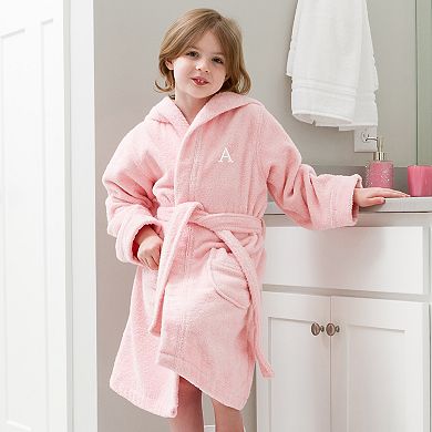 Linum Home Textiles Turkish Cotton Kids Personalized Terry Hooded Bathrobe