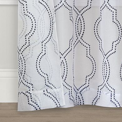Sonoma Goods For Life™ Sumner 2-pack Trellis Embroidery Window Curtains