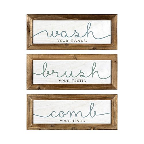 Stratton Home Decor Bathroom Wall Decor 3 Piece Set Kohl S