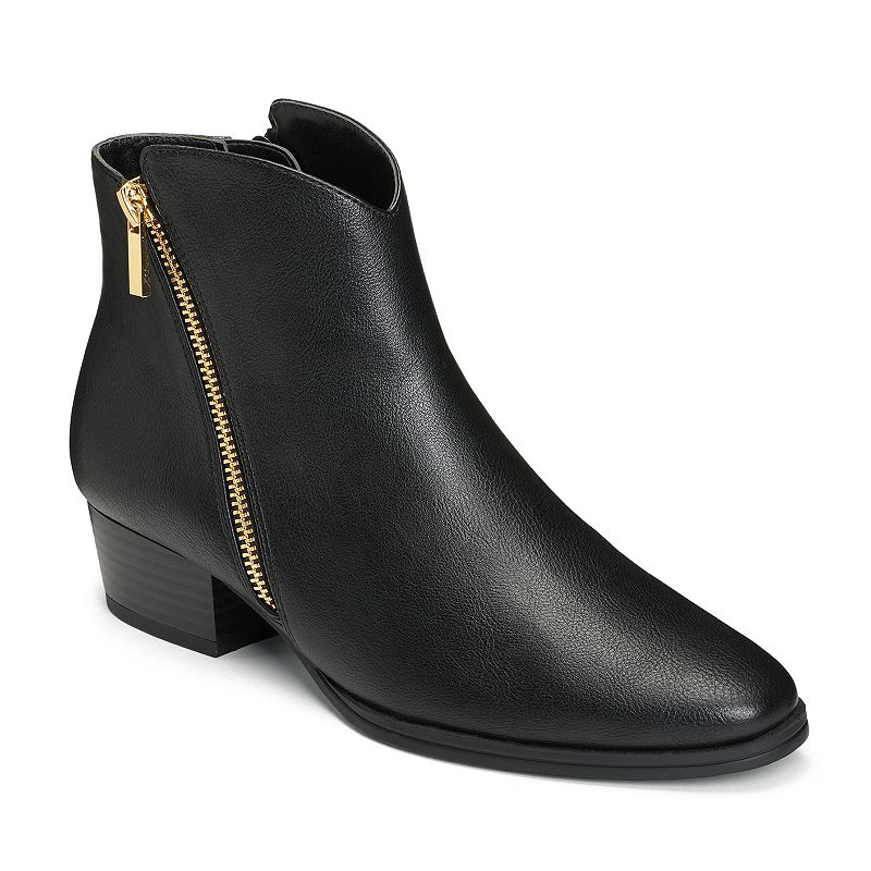 UPC 825073523207 product image for A2 by Aerosoles Cross Over Women's Zipper Ankle Boots, Size: 8.5, Black | upcitemdb.com
