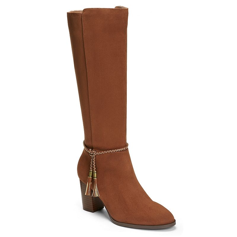 UPC 825073545469 product image for A2 by Aerosoles Stone Wall Women's High Heel Knee High Boots, Size: 9.5, Brown | upcitemdb.com