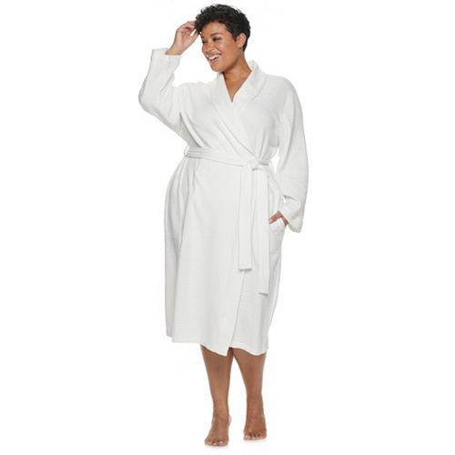 Plus Size Croft & Barrow® ShawlCollar Waffle Robe