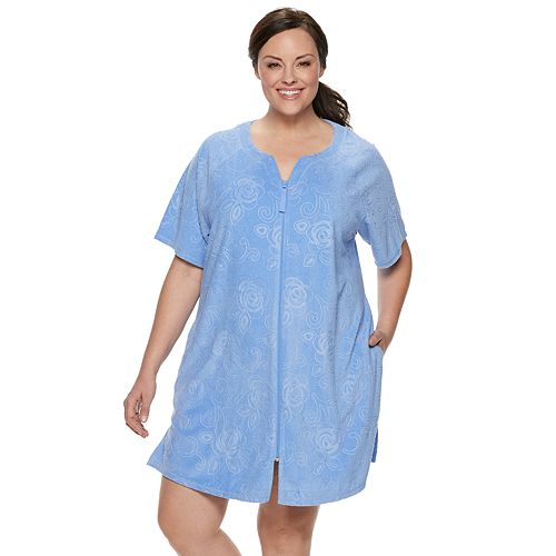 Plus Size Croft & Barrow® Embossed French Terry Robe
