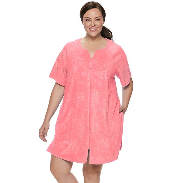 Plus Size Croft & Barrow® Embossed French Terry Robe