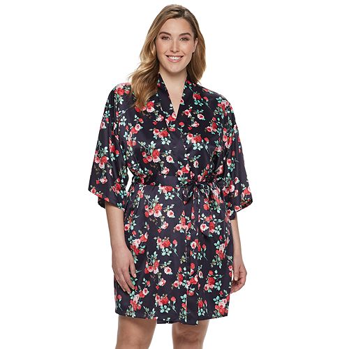 Plus Size Apt. 9® Satin Wrap Robe