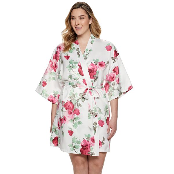 Plus Size Apt. 9® Satin Wrap Robe