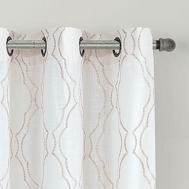 Sonoma Goods For Life™ Monticito 2-pack Embroidered Window Curtains