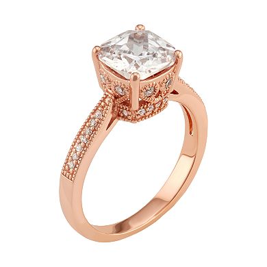 Lily & Lace 14k Rose Gold Over Bronze Cubic Zirconia Ring
