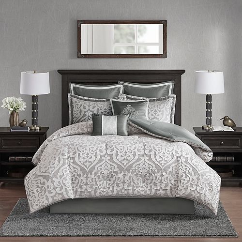 Madison Park Dillon 8piece Jacquard Comforter or Sham