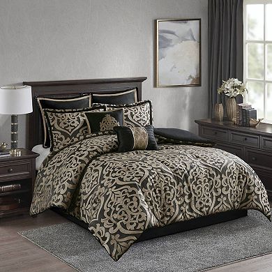 Madison Park Dillon 8 Piece Jacquard Comforter Set
