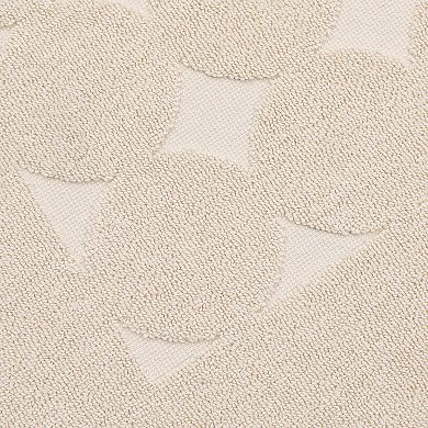 Linum Home Textiles Turkish Cotton Sinemis Circle Design Bath Mat