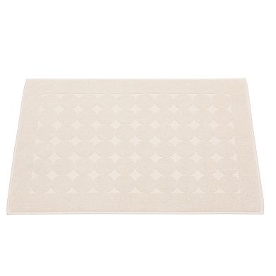 Linum Home Textiles Turkish Cotton Sinemis Circle Design Bath Mat