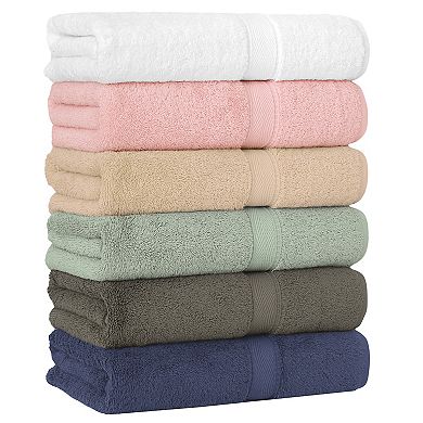 Linum Home Textiles 6-piece Turkish Cotton Sinemis Terry Bath Towel Set