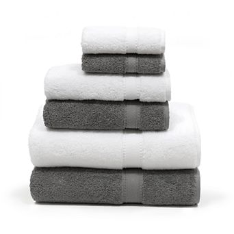 Linum Home Textiles 6 pc Turkish Cotton Sinemis Terry Bath Towel Set