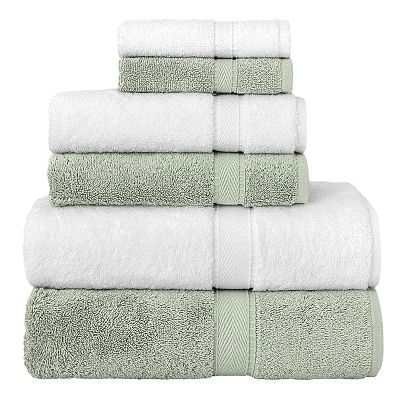 Linum Home Textiles 6 piece Turkish Cotton Sinemis Terry Bath Towel Set