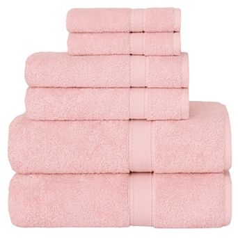 Linum Home Textiles 6 pc Turkish Cotton Sinemis Terry Bath Towel Set