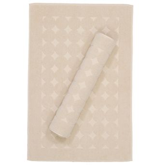 Linum Home Textiles 2-pack Turkish Cotton Sinemis Circle Design Bath Mat Set