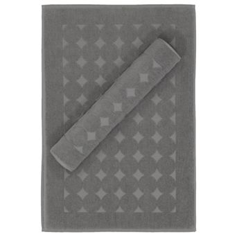 Linum Home Textiles 2-pack Turkish Cotton Sinemis Circle Design Bath Mat Set